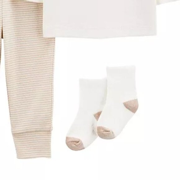 NWT Carter's Baby Girl Top, Pants, Hat & Socks Set - Picture 5 of 5